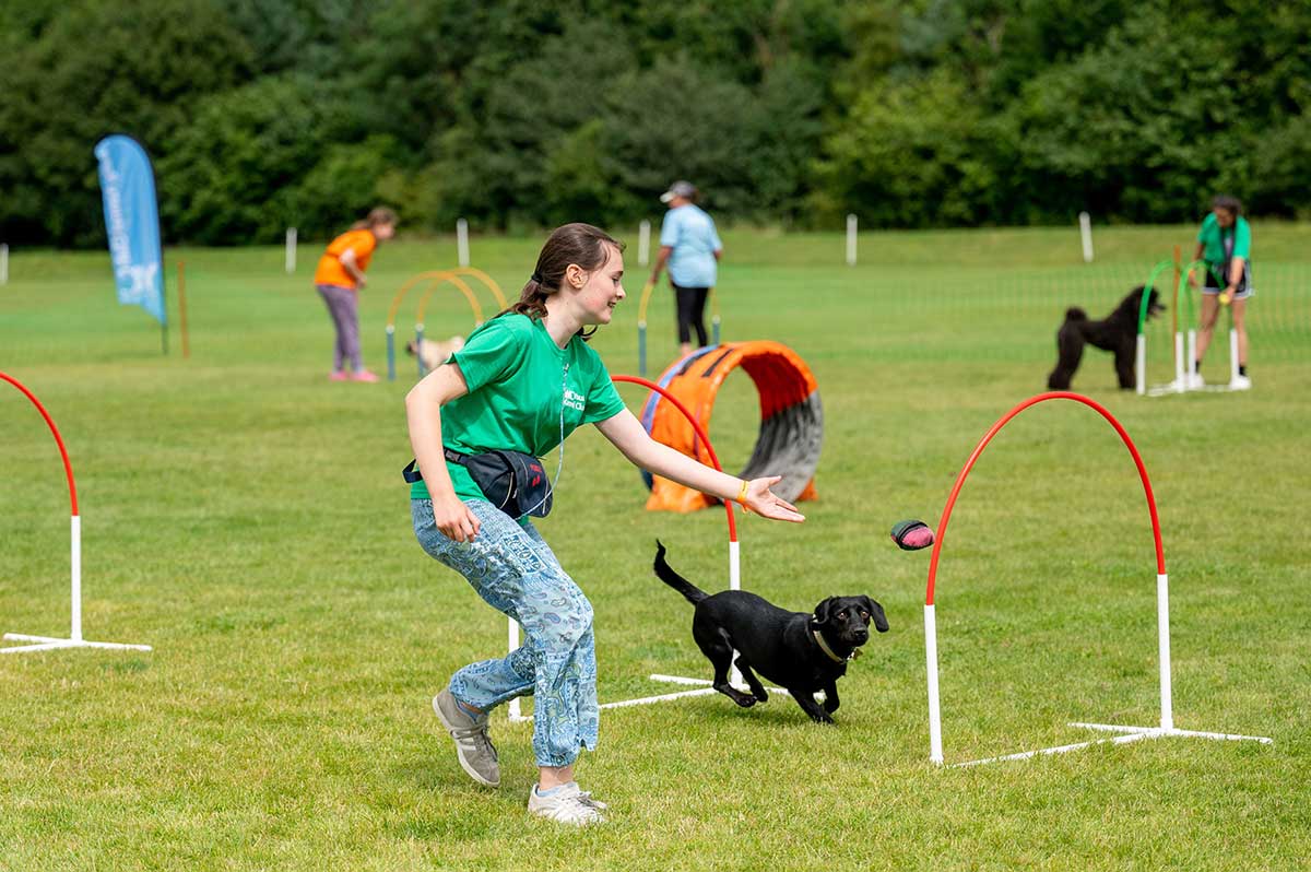 Youngsters and their dogs prepare to pitch up in Rutland Companion Life