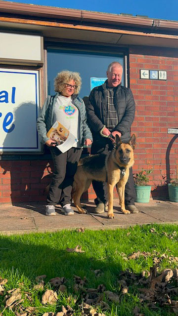 Heartwarming transformation of emaciated German Shepherd dog who was given life-saving CPR
